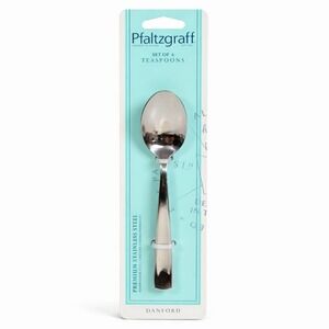 Pfaltzgraff Danford Teaspoons Set of 6 Premium Stainless Steel Classic NIP